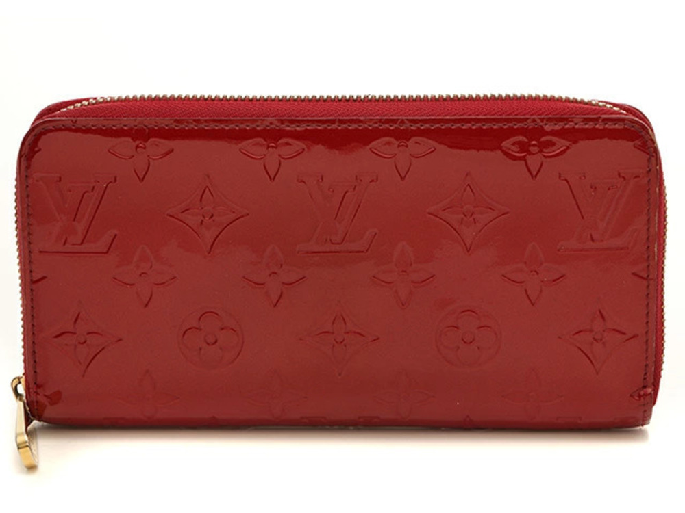 LOUIS VUITTON Zippy Wallet Round Zip Long Vernis Pomme d Amour